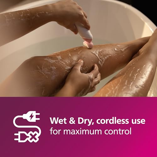 Philips Lady Shaver Series 6000 BRL146/00 Cordless with Wet and Dry use, White - Image 7