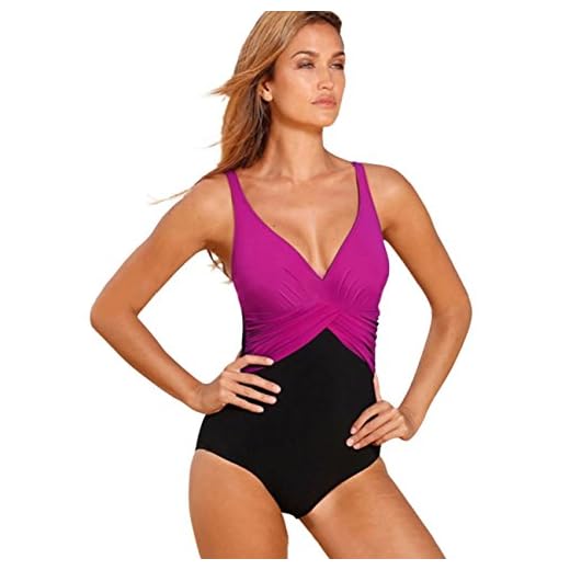 Bikini Natacion Traje de Baño Una Pieza Bañador Mujer Alta Cintura Push Up con Aro