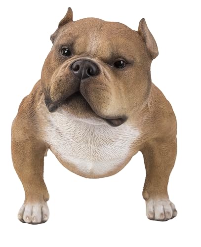 HI-LINE Walking Brown Bully Dog Statue