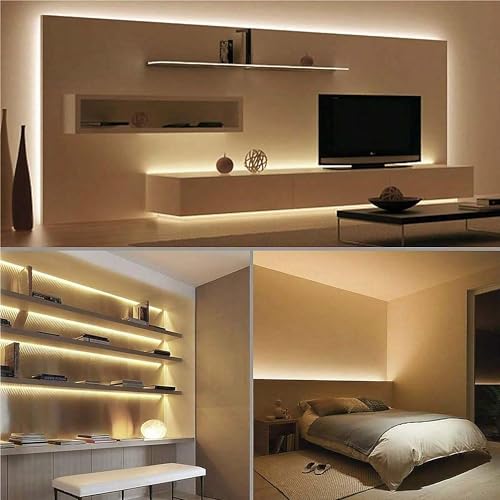 Image of ZSLAIFU COB LED Strip Light 24V, 16.4ft Touch Dimmable LED Light Strip, High Density Flexible Warm Tape Lights, CRI90+ LED Lighting for Backlighting for TV, Bedroom, Cabinet, Indoor Decor