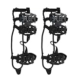 Crampones para zapatos y botas, Crampón Nieve Botas 24 Puntas de prehensión, Crampones de hielo para hombres mujeres, puntas de silicona, antideslizantes para caminar senderismo