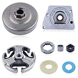 Haishine Embrayage Tambour Pompe à huile Engrenage à vis sans fin Rondelle de protection anti poussière pour Husqvarna 268 272 66 61 Tronçonneuse 3/8 