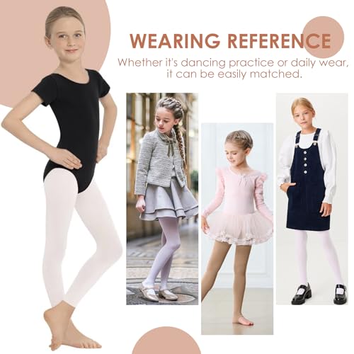Zando Girls Stirrup Tights for Ballet, Gymnastics & School Dance, 3-15 Years3