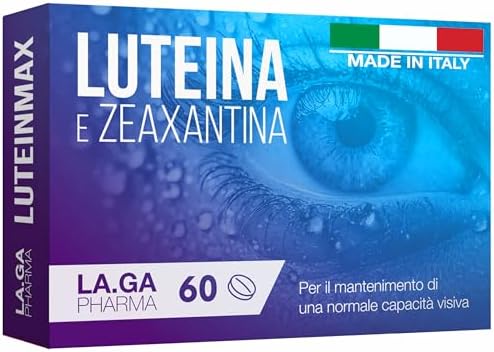 Integratore Occhi con Luteina e Zeaxantina Alto Dosaggio. 60 Compresse con Mirtillo, Vitamine A, E, B12, Zinco. Antiossidanti Integratori Occhi Vista. Protegge da Stress Ossidativo e Maculopatia Generico - integratore