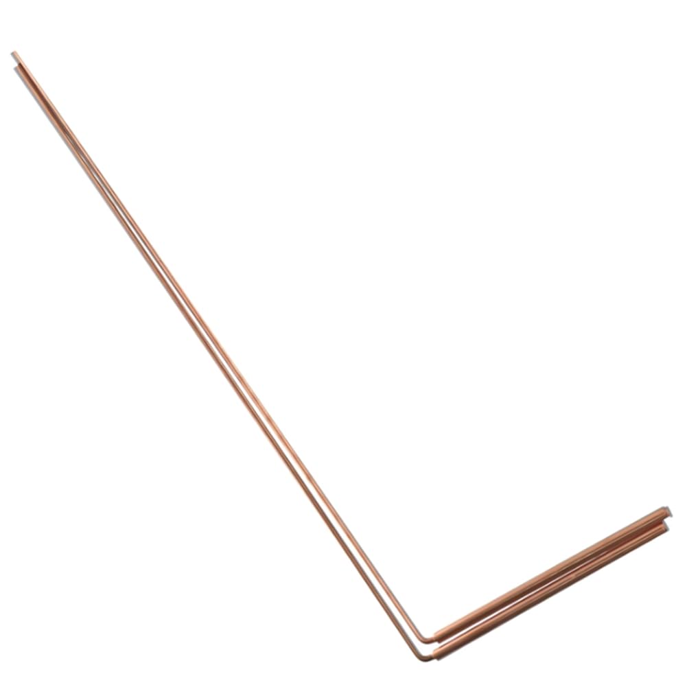 Dropfree 2er-Set Kupfer-Metalldetektor-Stab – Wünschelrute Aus Reinem Kupfer, Tragbar, Für Wasser-, Gold- & Mineraldienste