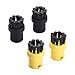 Produktbild DEYF 4 Kleine Rundbürstendüse für Karcher Dampfreiniger SC1 SC2 SC3 SC4 SC5 SC6 SC7 2 schwarz +  2 gelb  