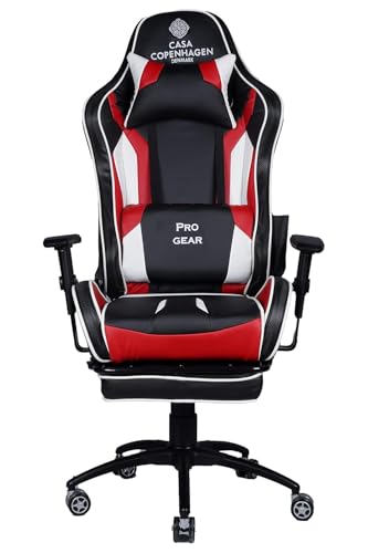 Casa Copenhagen , Designed in Denmark,High-Back Italian Leather Gaming Ergonomic Chair with Footrest, Luxurious Memory Foam Seating & Multi... - Image 3