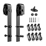 Homlux Sliding Barn Door Hardware Hangers Rollers 2pcs Compatible with All Barn Door - Fit 1 3/8-1 3/4