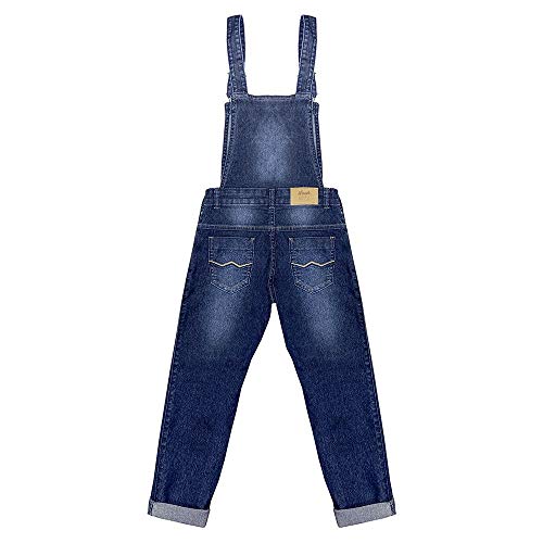 Jardineira Look Jeans Longa Jeans - UNICA - 18