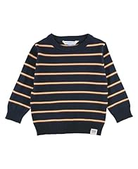 Navy & Caramel Stripe