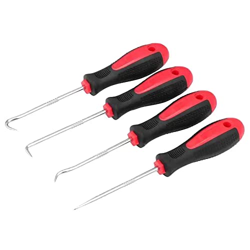 Pricebeater Lot de 4 crochets et crochets, joint torique pour joint d'huile de voiture, outil professionnel pour réparation de voiture Cover