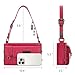 Wrangler Small Shoulder Bag Y2K Purse Cute Western Purses for Women Mini Handbags with Detachable Charms, Hot Pink WG300-523-2HPK