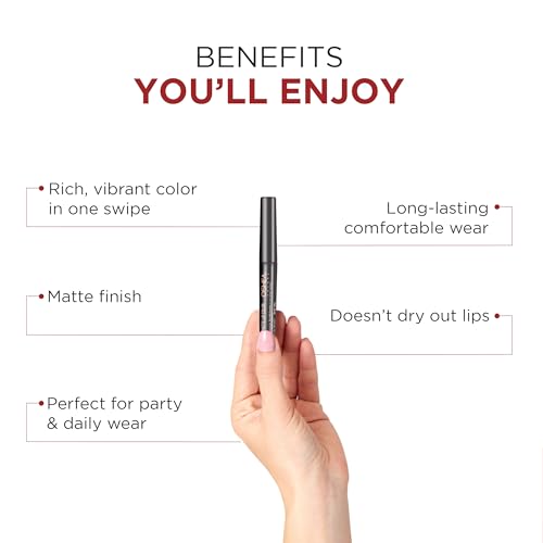 Image of Oshea Colors HD Matte Finish & Highly Pigmented Long Lasting Creamy Lipstick | Lightweight Formula Enriched with Castor Oil, Shea Butter & Jojoba Seed Oil | Free from Paraben (Tinch of Mocha 08) 1.2g