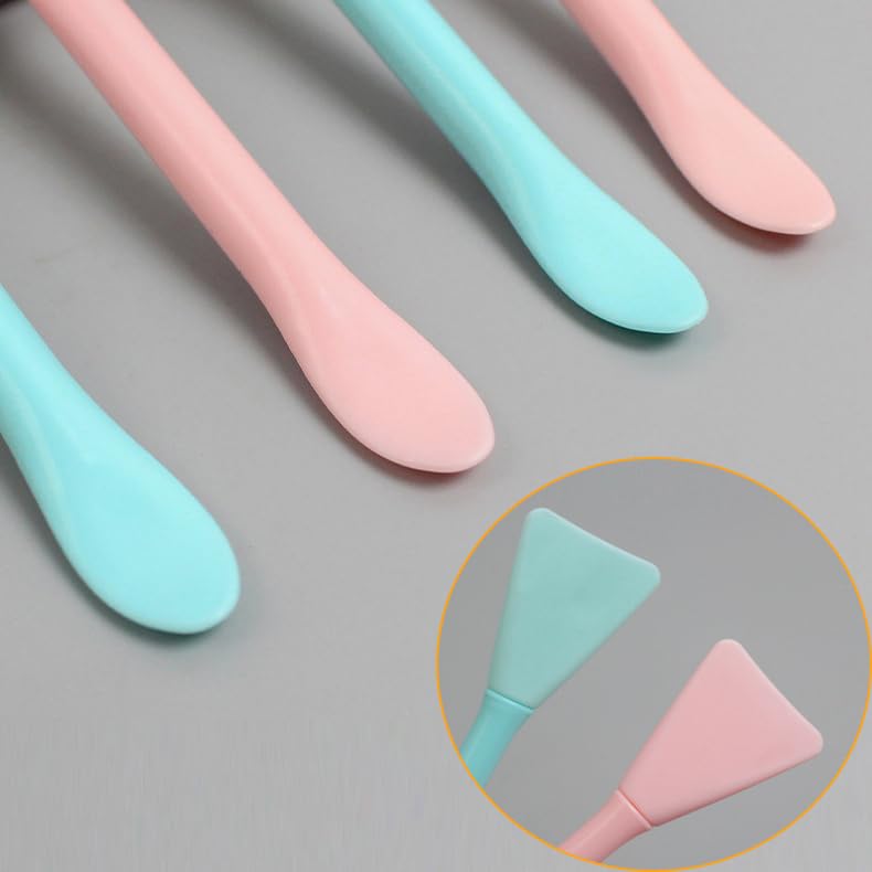 6 Pack Cosmetic Spatula, Small Silicone Applicator Face Brush for Skin Treatment DIY Facial Mud, Gel, Cream, Lotion, Powder, Clay, Plastic Scooper Extractor Tool for Mixing, Sampling, Waxing - Image 6