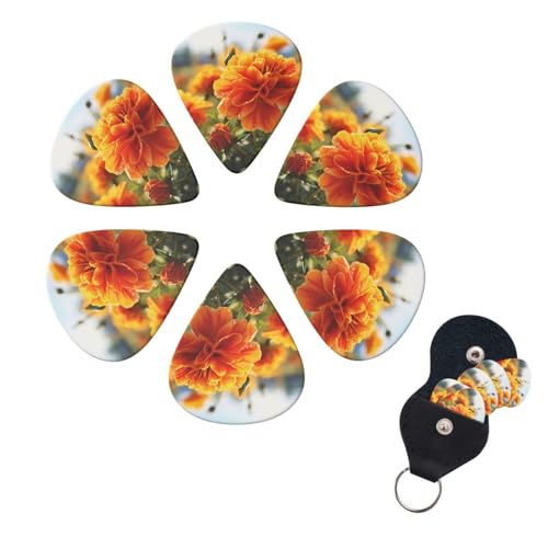 Marigold �t�����[ �H�̉� �M�^�[�s�b�N 6�p�b�N 3�̈قȂ���� �p�[�\�i���C�Y���ꂽ�Z�����C�h�M�^�[�s�b�N �M�^�[�s�b�N�z���_�[�P�[�X�t���A�R�[�X�e�B�b�N�M�^�[�s�b�N �G���L�M�^�[�p�s�b�N