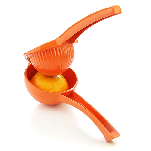 New Star Foodservice 42863 Enameled Aluminum Orange Squeezer, Orange #TOP1