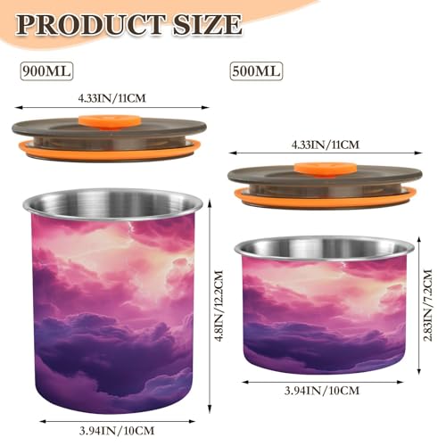 Contenedor de café al vacío Qilmy Galaxy de acero inoxidable 30oz miniatura 3
