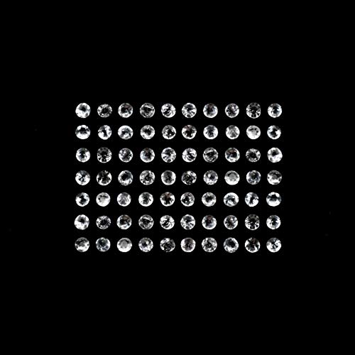 White Topaz Round 2.3mm Approximately 4 Carat, December Birthstone, Beautiful Colorless Clear Topaz, for Jewelry Making (5363)