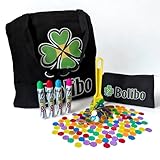 MARQUEURS BINGO COLORÉS: 4 marqueurs de bingo de 20 ml chacun (vert, rose, bleu, rouge) avec capuchons assortis pour marquer facilement vos cartes de loto.