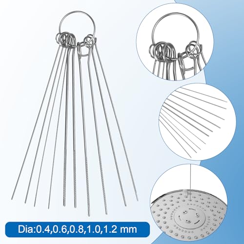 Image of 30pcs Shower Head Cleaner Tools, Shower Head Cleaning Brushes Multi-Size Shower Head Cleaner Picks Anti-Clogging Cleaning Brush for Bathroom Small Hole Gap Nozzle Window Slot