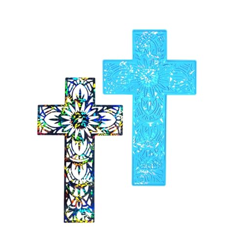 Sturdy Silicone Mould for Resin Plaster and Plaster Making Crosses Shapes