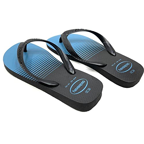 Chinelo Top Basic, Havaianas, Masculino, Preto/Preto/Azul Nautico, 41/42