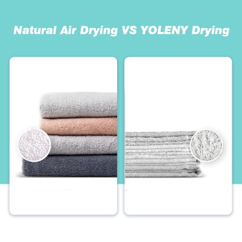 YOLENY Electric Portable Compact Laundry Dryer 1.6 cu.ft, 9 lbs Load Stainless Steel Portable Dryer, 4 Drying Mode, Cold Air Care, for Apartments, White