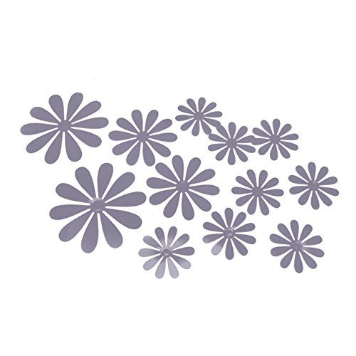 Buy 12Pcs 3D Flower Sticker Art Decal DIY Wall Home Decor Room