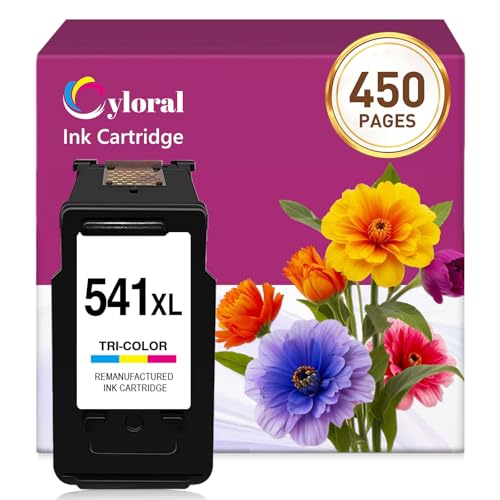 Cyloral CL-541 XL Patronen für Canon Druckerpatronen 541 XL Pixma MG3650 TS5150 TS5100 MG2100 MG2140 MG3650s MG3600 MG3500 MG4100 MG4150 MG4250 MX475 MX535 MX470 TS5140 TS5151 MG3250 MG3550 Drucker