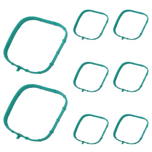 Image of Engine Intake Manifold Gasket Runner Seals Fit for Chevy GMC Cadillac Vehicles for 2014-Newer LT Based Engines 5.3L 6.2L LT1 LT2 L83 L86 L84 L87 L82 L8B Replace 12626354 MS19945 MS 97402 8PCS