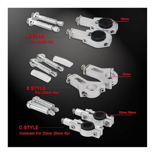 Protège-mains de motocross 22mm 28mm avec protège frein motos - 3