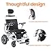 30 Miles Electric Wheelchairs for Adults, Aluminum Lightweight Wheelchair Foldable for Senior with Bag, 20 inch Motorized Power Wheelchairs, Portable Folding All Terrain 500W Silver