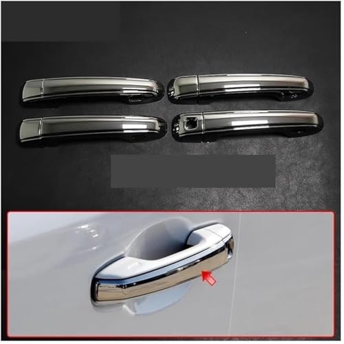 Poignée de porte extérieure gauche noire finition titane haute résistance pour LX570 GX460 - 3