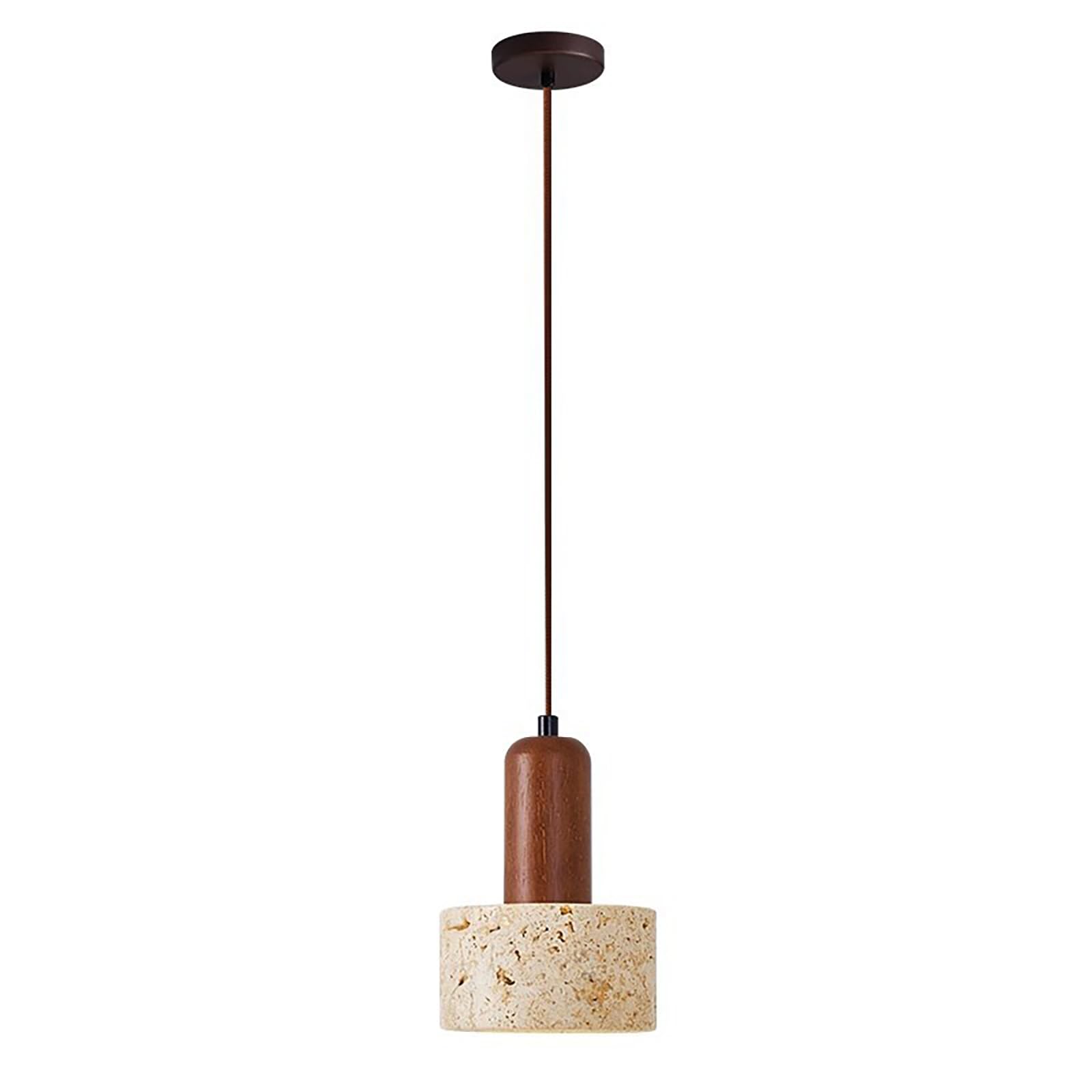 TOKTOP Yellow Travertine Chandelier Creative Luxury Art Ceiling Lamp Vintage Light Fixture Decoration for Restaurant, Living Room, Kitchen, Coffee Shop