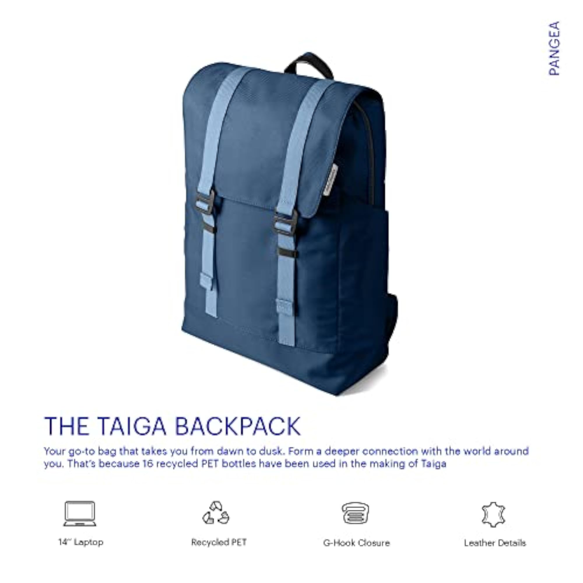 Taiga Backpack, Eco-Friendly Travel Bag for Daily Use