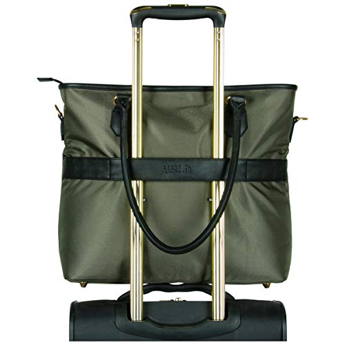 Image of KENNETH COLE Reaction Chelsea Quilted Chevron 15 inch Laptop & Tablet Business Tote With Removeable Shoulder Strap | Quilted