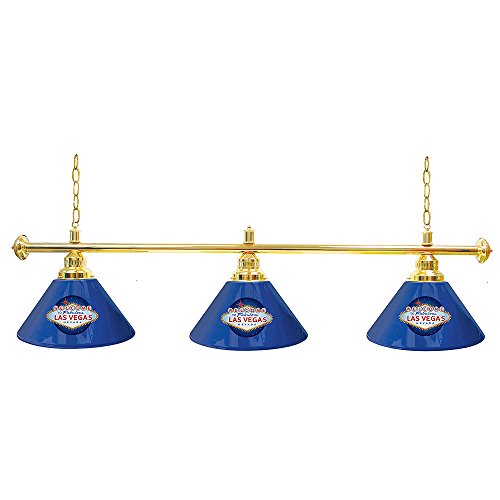 3-Shade Hanging Lamp - Las Vegas 60-Inch Light with Pull Chain - Bar, Garage or Man Cave Decor by Trademark Gameroom
