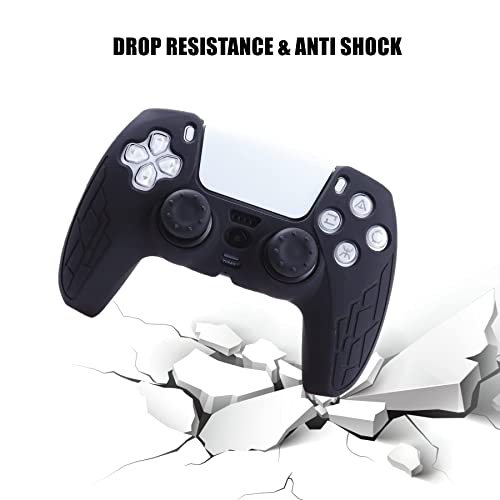 Image of Silicone Skin for Ps5 Controller, 1pc Anti-Slip Shell Cover Case with 10 Joystick Grips for Playsation 5 Controller Wireless Gamepad(PS5 Controller #8)