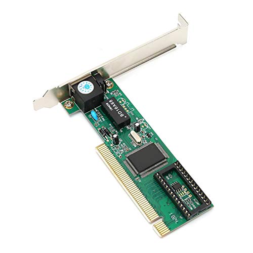 Socobeta Carte réseau Accessoires d'ordinateur de Bureau PCI Ethernet 10 / 100MB LAN RJ45 pour PCI