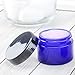 Cornucopia 1-Ounce Cobalt Glass Jars (12-Pack); Little Straight-Sided Cosmetic Containers for Aromatherapy, Balms, & Lotions, 2-Tablespoon Capacity