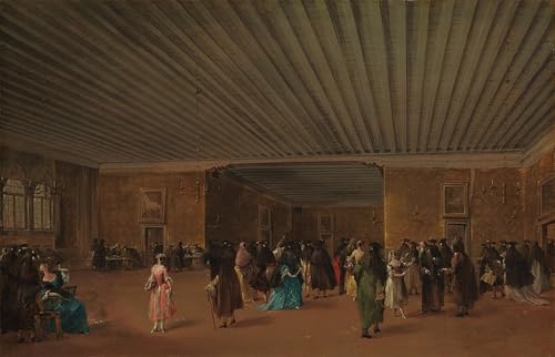 Imprimé sur toile le public réduit au Palazzo Dandolo affiche décoration bureau 60x90cm