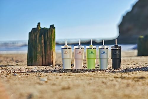 Stanley Quencher H2.0 FlowState Stainless Steel Vacuum Insulated Tumbler with Lid and Straw for Water, Iced Tea or Coffee, Smoothie and More, Rose Quartz, 14 oz