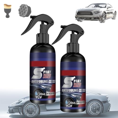 Maxlone Car Spray, Multi-Functional Coating Renewal Agent Spray, 3 in 1 Ceramic Car Coating, Waterless Clean for Surfaces on Automobiles, Boats, RV, Paint, Plastic, Glass and More(2pcs)