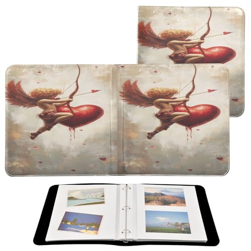 Álbum de fotos con adhesivo, álbum de recortes DIY, álbum de 3 anillos para el día de San Valentín, 40 páginas, 8x10 para recuerdos miniatura 2