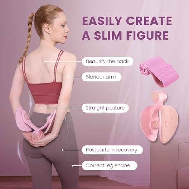 Thigh Trainer Thigh Exerciser&Resistance Bands£¬Thigh Toner£¬Inner Thigh Exercise Equipment£¬Kegel Exercise Products for Women Tightening£¬Thigh Exercise Equipment Upgrade 26 Pounds