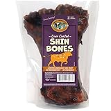 Pack Approved Beef Shin Bones for Dogs - Liver Coated Long Lasting Dog Chews for...