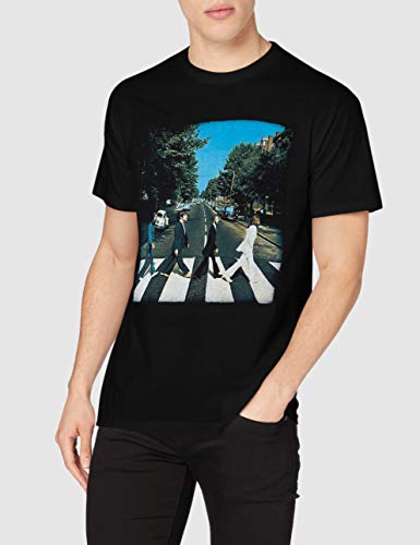 The Beatles Abbey Road T-Shirt à Manches Courtes pour Homme – Noir – Large - Les Beatles, Paul McCartney, John Lennon, RIngo Starr, George Harrison The Beatles Abbey Road T-Shirt à Manches Courtes pour Homme - Noir - Large – Image 5