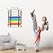 Niciksty 8 Belts Karate Belt Display Rack with Stickers and Medal Hanger, Martial Arts Belt Display Holder for Taekwondo Karate BJJ Jiu Jitsu, Gift for Adults Kids Learners