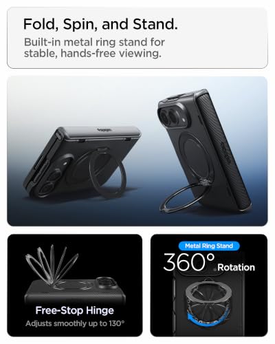 Image of Spigen Slim Armor Pro S MagFit Case for iPhone Duo Fold /Ultra, Black