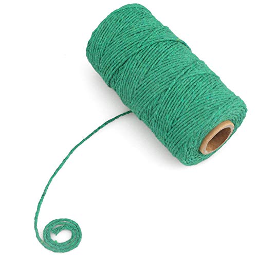 Image of jijAcraft Green Twine String, 328 Feet St. Patrick's Day Bakers Twine String, 2MM Heavy Duty Packing String for St. Patrick's Day DIY Crafts Decoration, Gift Wrapping, Present Craft Wrapping